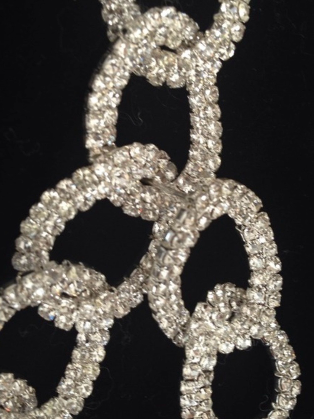 🔴 Sparkling Rhinestone Chain-Link Jewelry Set - Picture 5 of 6
